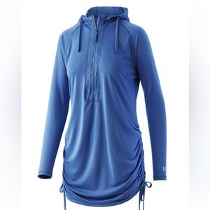 Huk Pursuit coverup ruched sun dress